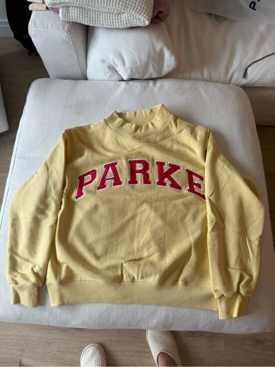 Parke Tops - PARKE Brand New Heritage Varsity Mockneck Lemonade